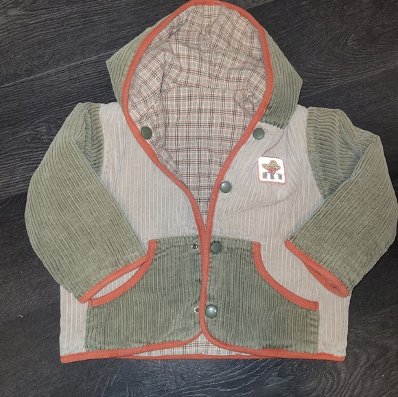 Other - 🛍Corduroy and Plaid Airplane Jacket 2t-3t